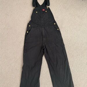 Dickies Black Canvas Overalls